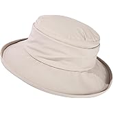Comhats Rain Hat for Women Waterproof Wide Brim Sun Hats for Ladies UV Protection Summer Bucket Hats Beach Packable 55-62CM