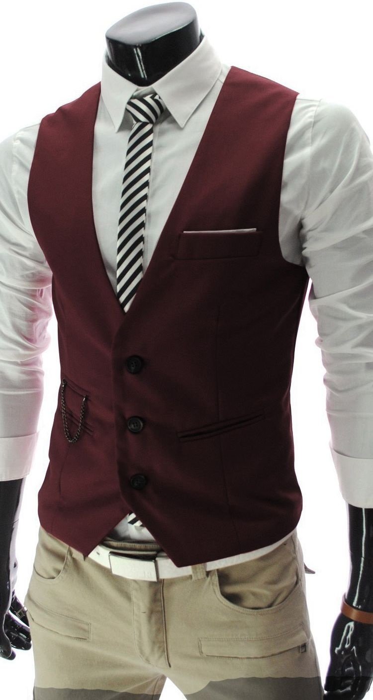 deep neck waistcoat