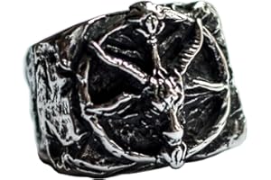 ZMY Home Death Skull Ring for Men Stainless Steel Jewelry Biker Rings Scary Death Ring Skull for Gifts