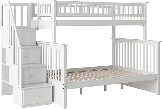 very white bunk beds
