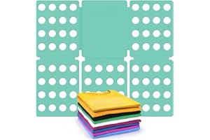 Geniusidea Shirt Folder Board Durable Plastic Clothes Folding Board Tshirt Organizer Easy and Fast Folding Laundry Folder Green