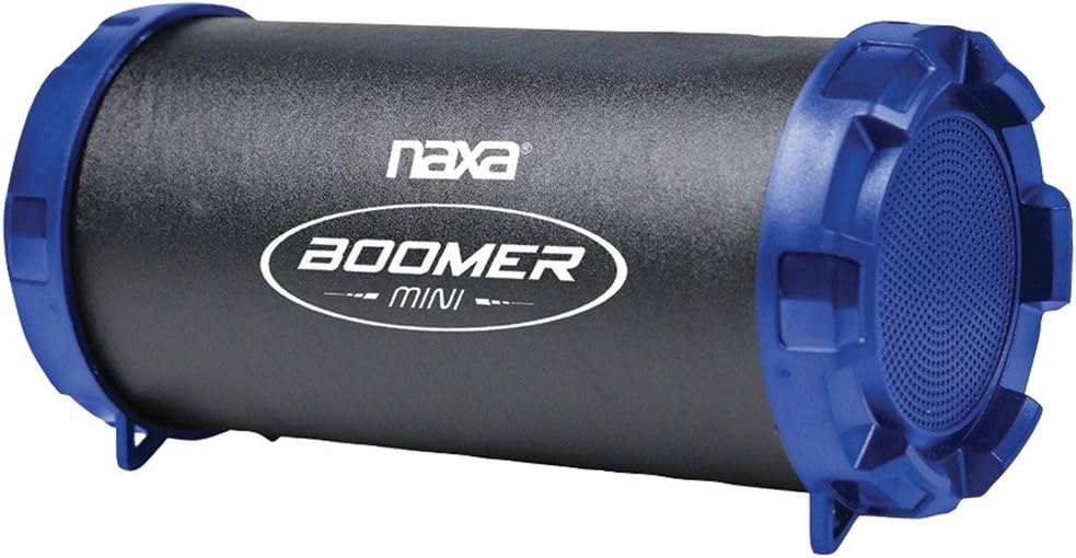 NAXA Electronics NAS-3091 Portable, Bluetooth Boomer Mini Bluetooth Speaker, Blue