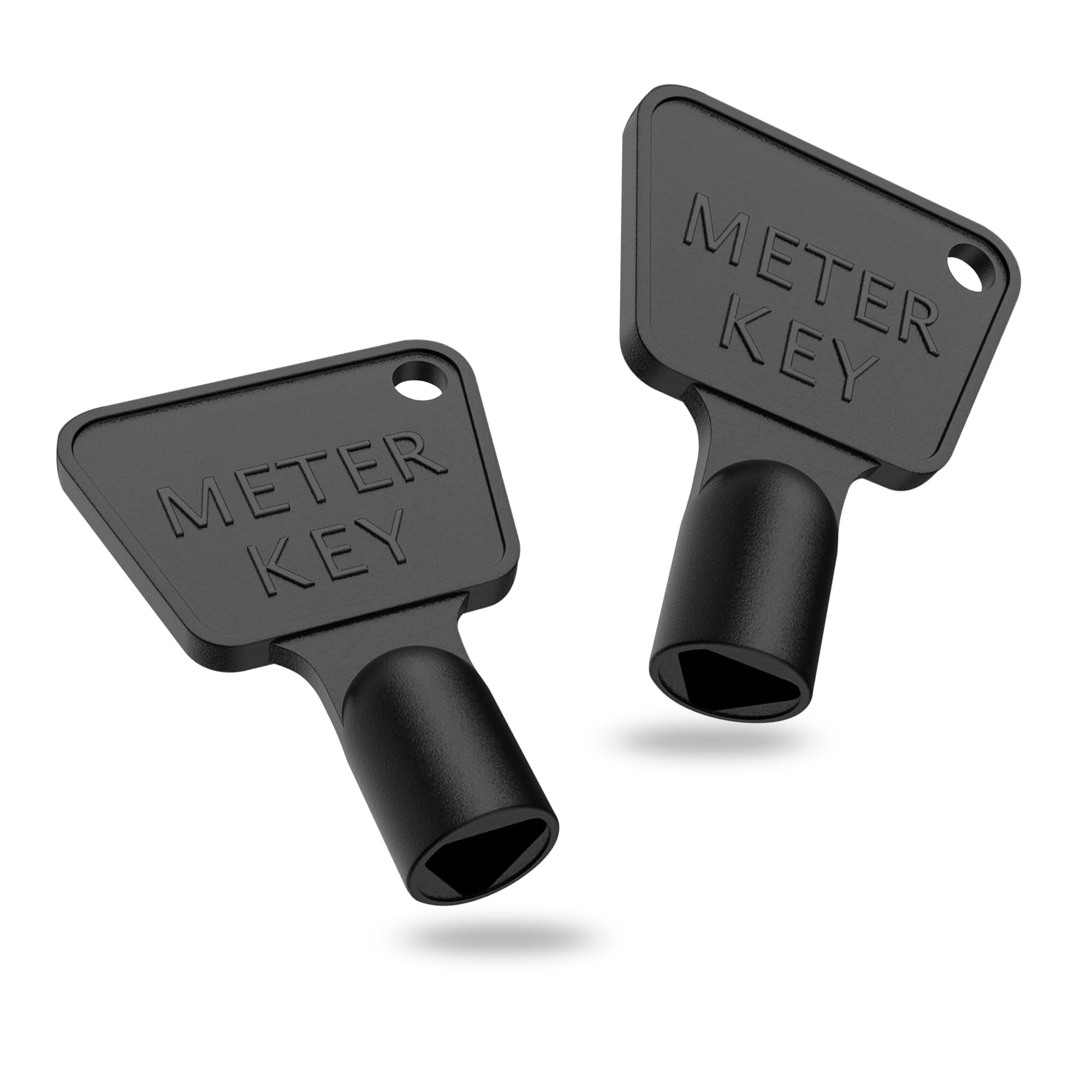 G4GADGET Pack of 2 Gas Meter Box Key Triangular Black Plastic Key Water Electric Utility Key…