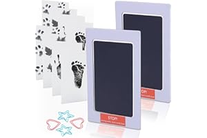 WADY 2 Pack Baby Inkless Hand and Footprint Kit Paw Nose Print Kit for Dogs Cats Pets Clean Touch Ink Pad for Baby Pets Newbo