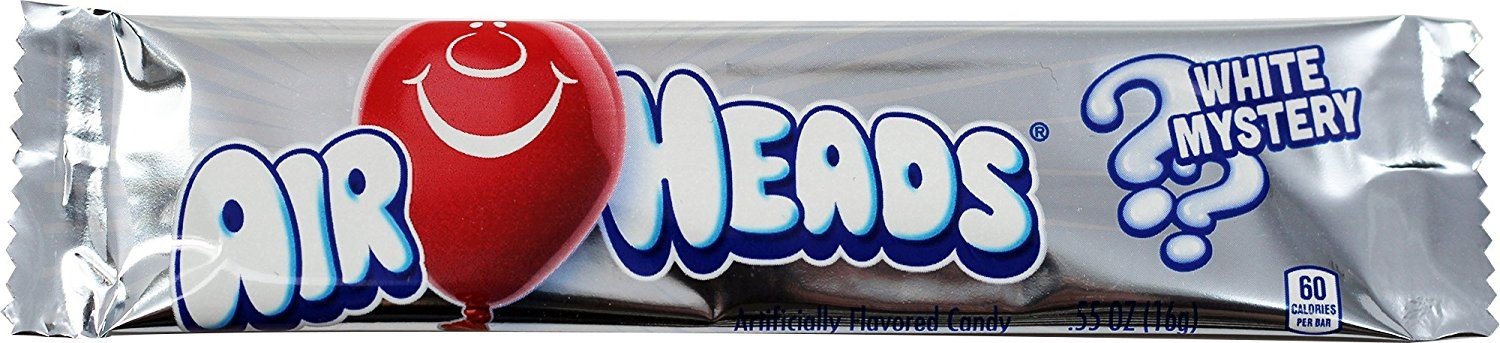 White Mystery Airheads (Box of 36)