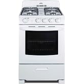 Summit 24&rdquo; Inch Wide Gas Range, 4 Sealed Burners, 2.9 cu.ft. Oven (ADA Compliant) - RG244WS (White)
