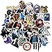 Auceo Movie Cartoon Laptop Stickers 50pcs Pack Vinyl Skateboard Water Bottle Computer Travel Case Guitar Snowboard Luggage Car Bike Phone Graffiti Decal