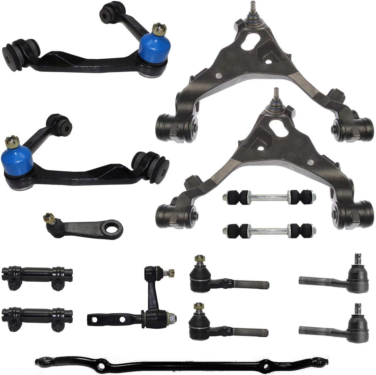 Ford F150 4x4 Ball joint Control Arm Tie Rod End Pitman Idler 3.5 Kit