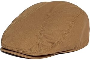 BOTVELA Men Cotton Twill Newsboy Flat Ivy Driving Hat Fitted Cap