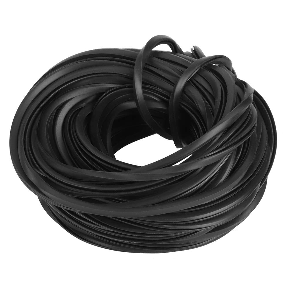 needlid Rubber Cable, Wear Resistant Rubber Strip for Greenhouse Glass Sealing (18 Meters)