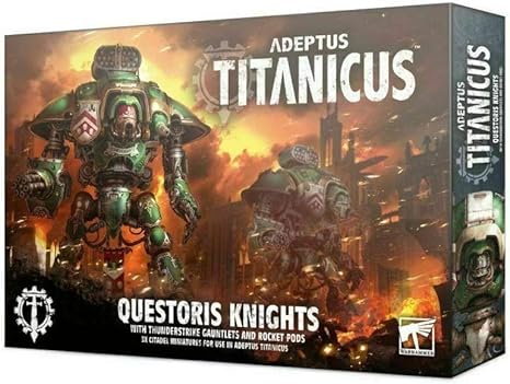 Amazon Games Workshop アデプタス タイタニカス クエストリスナイト サンダーストライクガントレットとロケットポッド付き マルチゲームセット おもちゃ