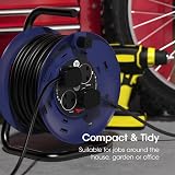 SLx Extension Lead 30m Heavy Duty Cable Reel 4 Socket UK Plug 13A Thermal view 3
