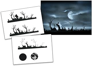 AS-009 M Airbrush-Schablone, Schritt für Schritt, ca. 13 x 10 cm