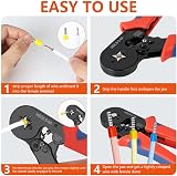 Flintronic Ferrule Crimping Tool, Self-Adjusting Ratchet Crimper, 23-7 AWG view 6