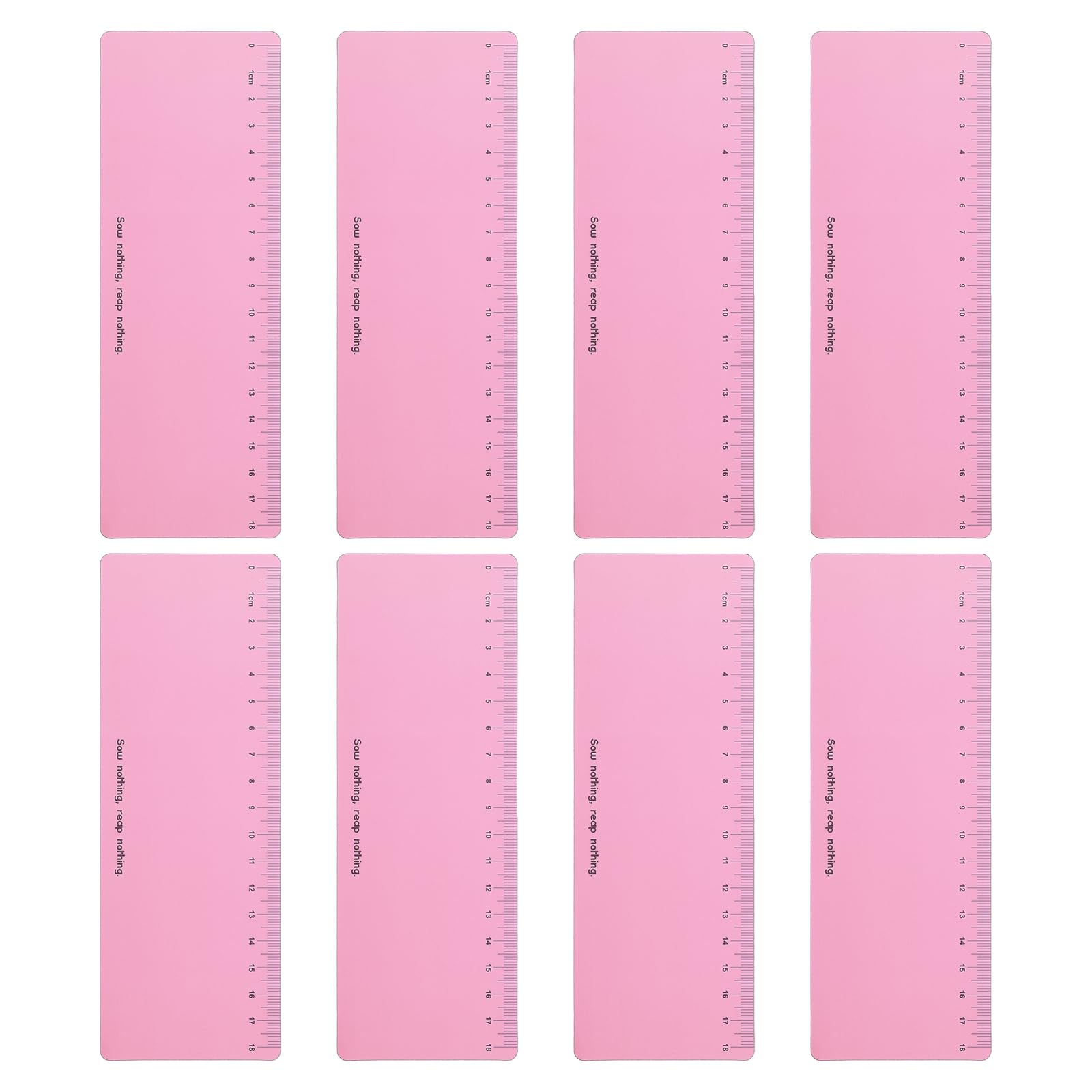 PATIKIL Guided Reading Strips, 8pcs Highlight Colored Overlay Bookmark Reading Tracking Ruler Teacher Teaching Supplies for Classroom, Pink