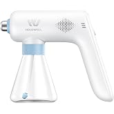 Mini Disinfection Fogger, Stainless Steel Nozzle, Better Grip Comfort, 6.1oz Cordless Electric Sanitizer Atomizer, Blue Light Nano Spray Gun for Place Cleaning/High-Touch Item Contactless Sanitization