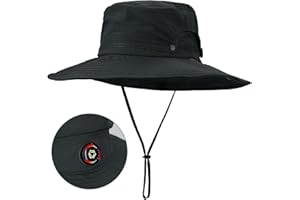 Sukeen Sun Hat for Men Women Wide Brim Fishing Hat with Adjustable Knob UPF 50+ Boonie Hat for Hiking Gardening Safari