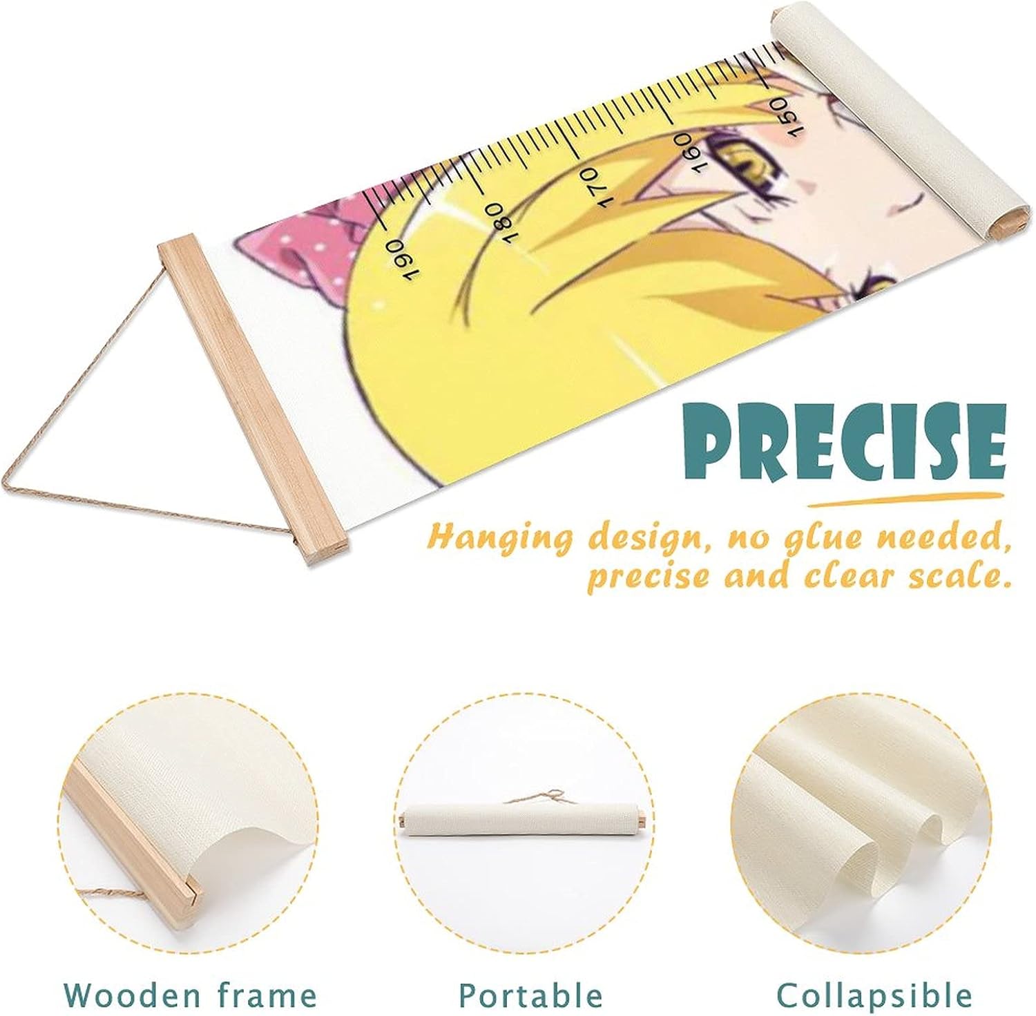 Amazon 身長計 化物語忍野忍1 壁に掛けられた子供の身長測定定規 子供の身長定規を測定する幼稚園の保育園の装飾 子供の成長記録測定範囲0 190cm 定規 文房具 オフィス用品