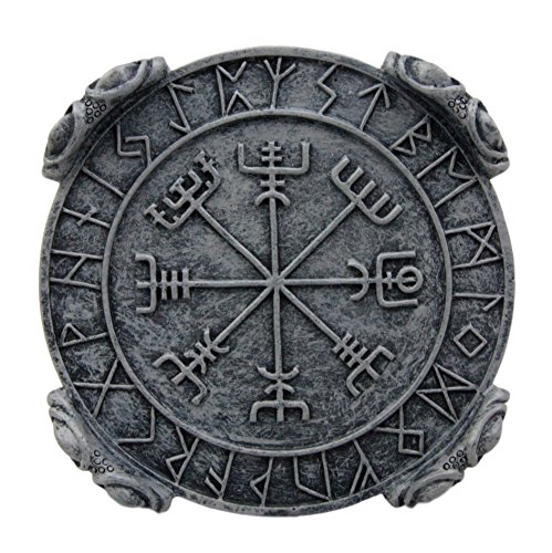 image for Atlantic Collectibles Norse Mythology Thor Mjolnir Hammer Vegviser Mag