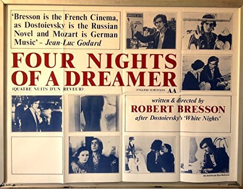 Cinema Poster: FOUR NIGHTS OF A DREAMER 1971 (Quad) Robert Bresson