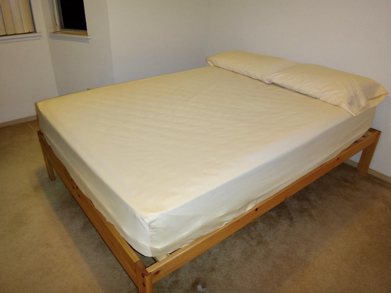28/mo Finance KD Frames Nomad Platform Natural Poplar Bed King