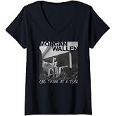 Womens Official Morgan Wallen One Thing at A Time V-Neck T-Shirt