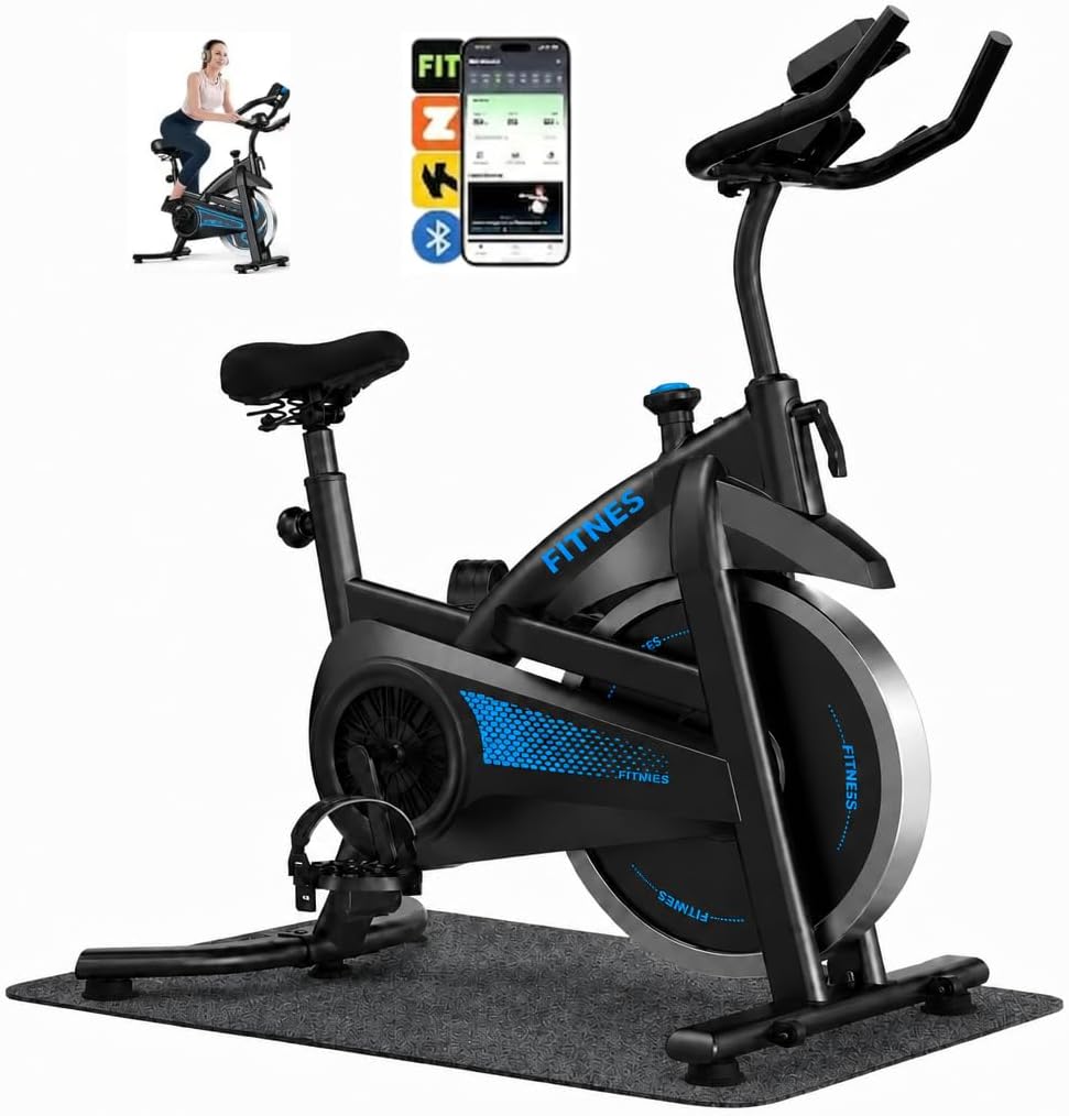Bicicleta Spinning Com Roda De Inércia De 13kg Bicicleta de Spinning Personalizada, Bicicleta de Ciclismo Indoor para Fitness Suporta 150kg Sensor Cardíaco Monitor Digital Correia Silenciosa