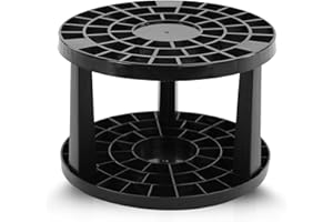 Phyxin 49 Holes Paint Brush Holder, Brush Holder and Organizer - Rack Holds Paintbrushes, Makeup Cosmetic Brushes, Pencils, Pens, Markers, Art Tools, Desk Stand, Black