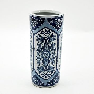 Min 45cm Blue White Victorian Style Ceramic Umbrella Stand