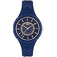 Versus Versace Womens Fire Island Fashion Watch. Adjustable and Sporty Silicone Strap. Includes Travel Gift Pouch.