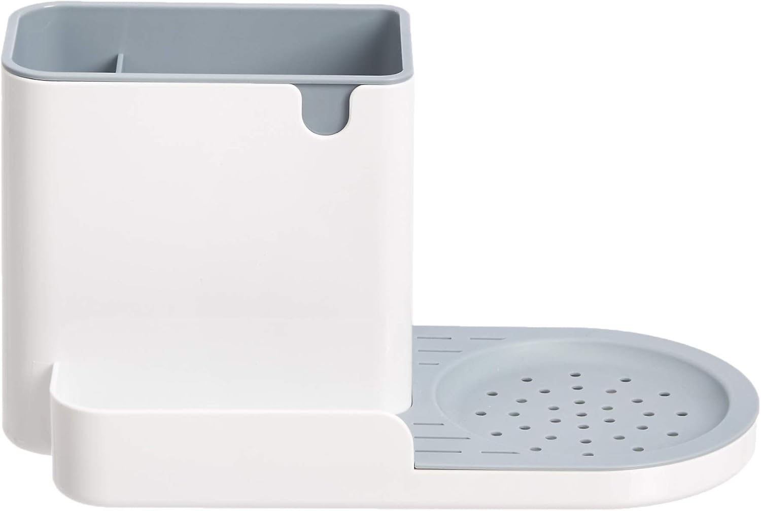 Amazon Basics Kitchen Sink Organizer/Sponge Holder, Large, White - Image 3