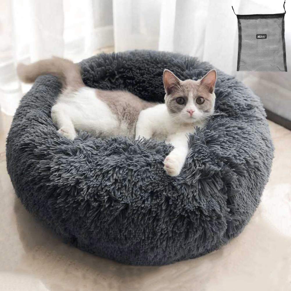 Itoda Soft Pet Bed For Cats And Small Medium Dogs Cuddler Round