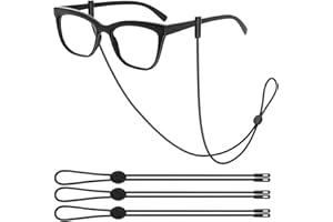 FOFALY Glasses Strap 3Pcs, Adjustable Eyeglasses String Holder Strap Cord, Glasses Retainer for Sports, Eyeglass Holders Around Neck, Glasses Chain For Women Men Kids