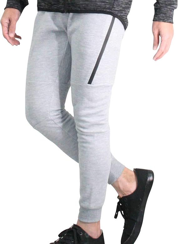 Amazon Nylaus ジョガーパンツ メンズ スウェット スキニー ジップ ストレッチ スリム タイト ロングパンツ 通販