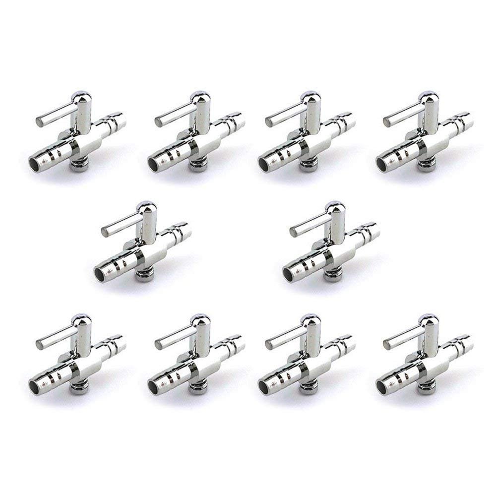 feedal Single Way Air Valve One Way Valve Distributor Splitter for Air Aquarium Pump 10 Pieces