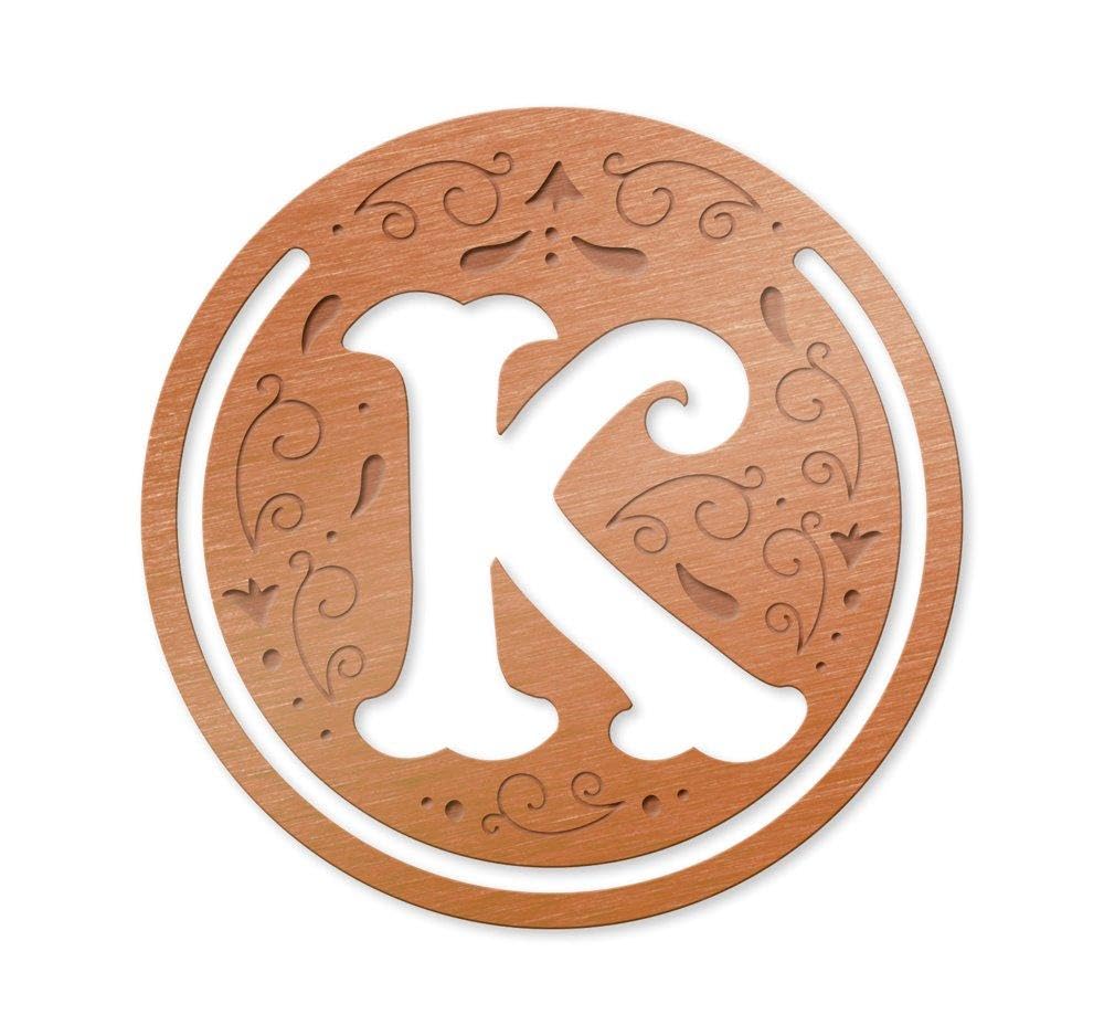 Literary Letters Metal Bookmark - Letter K — image 1