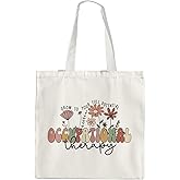 OTOUO Occupational Therapy Canvas Tote - Mental Health, OT Appreciation Bag for Women