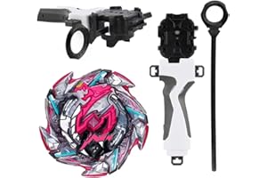 Prtosu Burst Booster B-113 Hell Salamander 12.Op, with Launcher Grip - Metal/Plastic Fusion 6D Top - Fun & Exciting Toy Gift for Kids