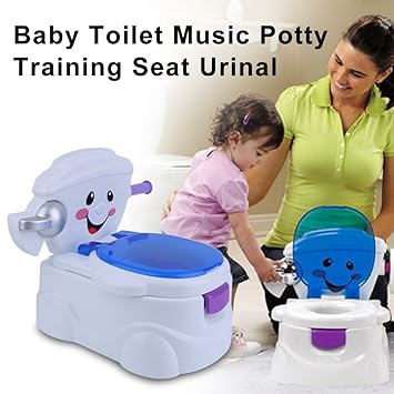 Tragbar Smiling Face 2 In 1 Baby Wc Kleinkind Musik Topfchen Training Sitz Stuhl Fur Fun Wc Trainer Urinal Amazon De Baby