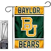 Baylor Bears Garden Banner Flag with Flag Pole Stand Set