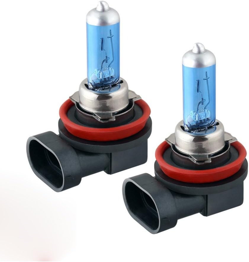 2PCS 12V H8 35W Halogen Bulbs 5000K SUPER Bright White Xenon HID Halogen Fog Light Bulbs