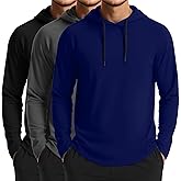 August Alley 3 Pack Mens Big and Tall Hoodies Pullover Loose Fit Casual Athletic Long Sleeve Hooded Sweatshirts