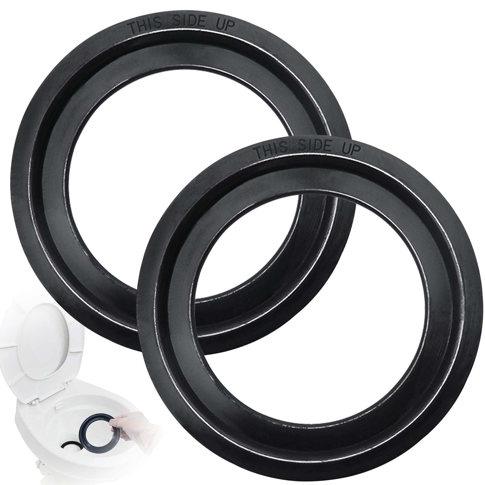 Photo 1 of RV Toilet Seal, Flush Ball Seal Gasket Replacement for Dometic 300/310/320 - Upgraded 385311658 - Toilet Seal Parts to Solve The Leakage Problem, 2-Pack