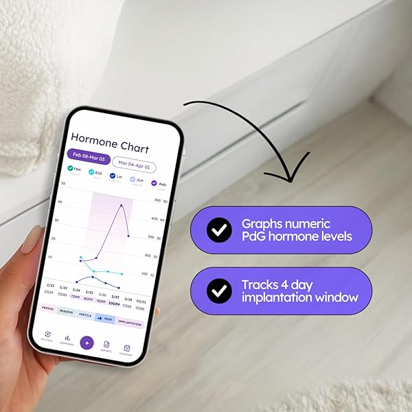 PROOV PDG TEST STRIPS FOR WOMEN – 5 PROGESTERONE TEST STRIPS – CONFIRM SUCCESSFUL OVULATION AT HOME – 1 CYCLE PACK – FERTILITY TRACKER – COMPATIBLE WITH FERTILITY, PREGNANCY & OVULATION TESTS