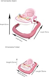 Babyco Baby Walker Interactive with Lights and Music - Adjustable Height view 5