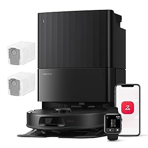 roborock Qrevo S5V Robot Aspirapolvere, Aspirazione 12,000Pa, Doppia Spazzola Anti-Groviglio, Prevenzione Intelligente Degli Ostacoli, Doppia Spazzola Rotante Sollevabile, Bianco