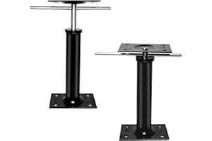 NAXVIO House Jacks for Leveling, 2 PCS Adjustable Jack Post 11"-16" Basement Floor Jack, Screw Floor Jack Post Supports Stabilizer Jacks for House Foundation, Stairs, Porches, Roof Beams