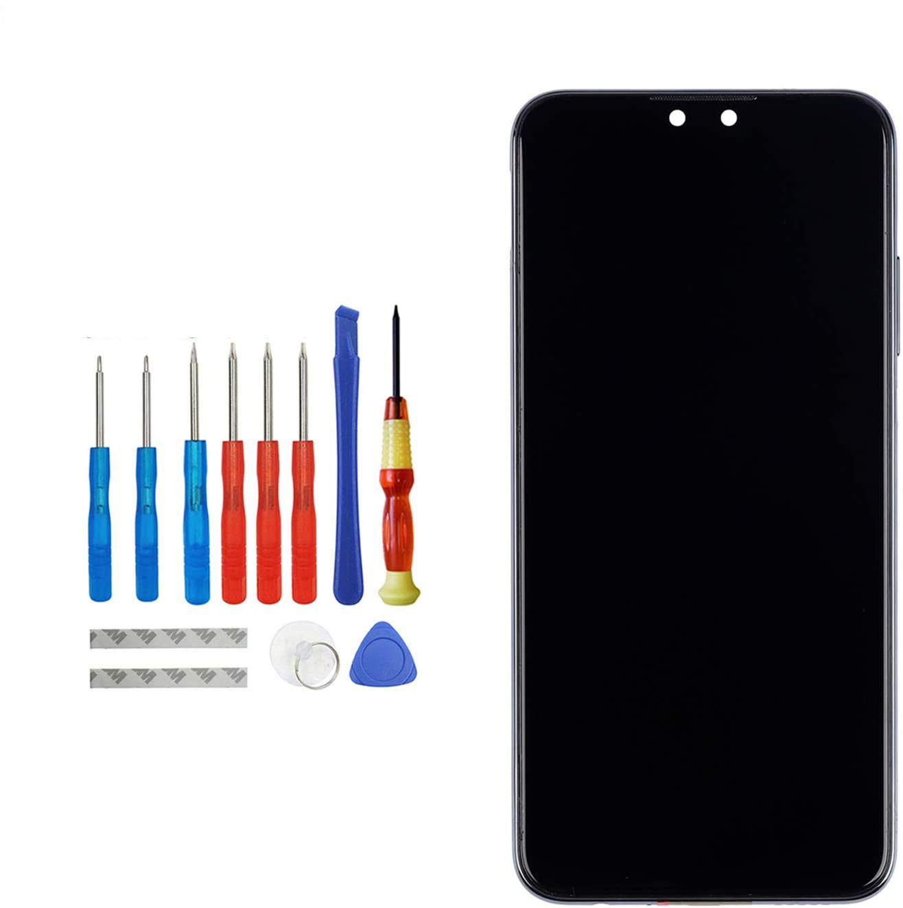 E-YIIVIIL LCD Display Compatible with Huawei Y9 2019 JKM-LX1 LX2 LX3 TL00/Enjoy 9 Plus 6.5 Inch Black with Frame Part LCD Touch Screen with Tool Kit