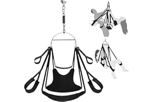 360° Spinning Adult Toy Sex Swing,Adjustable Position Erotic Sex Swing Features Extra-Wide Comfortable Cushions,BDSM Set Adju