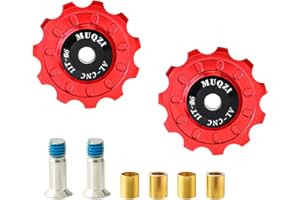 MUQZI 11T/12T/13T Bike Rear Derailleur Pulley Roller Idler Bearing Jockey Wheel Pulley Set for MTB Mountain Road Bikes Bicycles (2 Pieces)